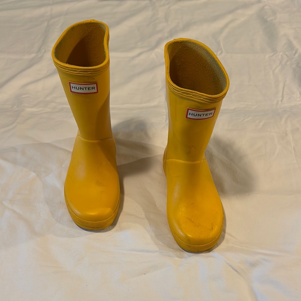 Hunter Classic Yellow Little Kids Boots
